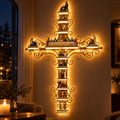 Jesus Cross Wall Display