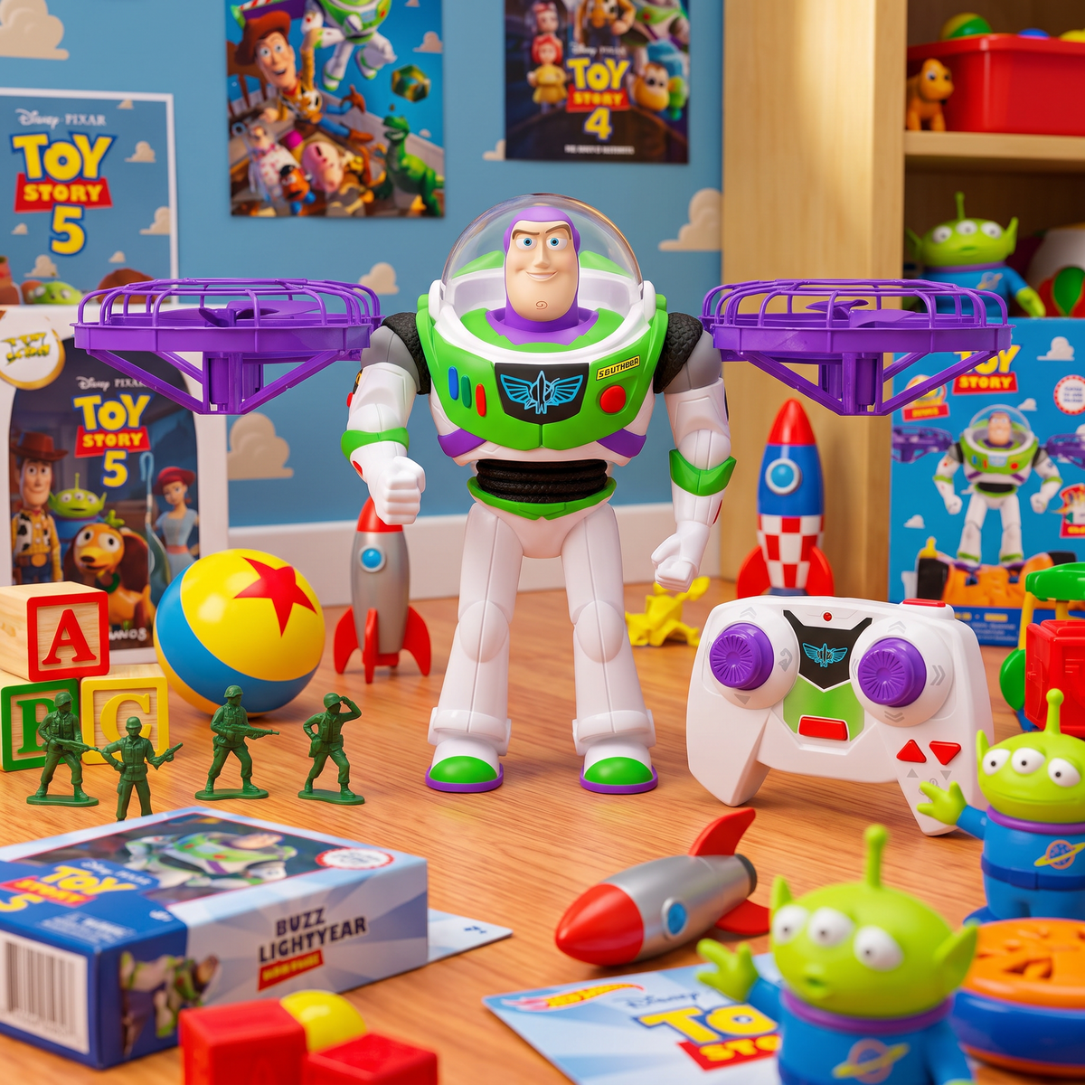 Buzz Lightyear Flying RC Action Figure